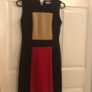 Calvin Klein color block dress